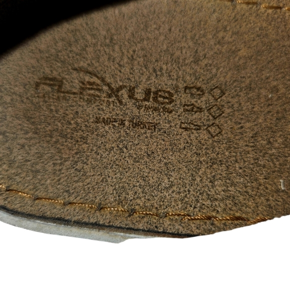 Flexu8 Sandals, Size 8.5, 2 inch Heel, White, Leather, - Picture 3 of 5